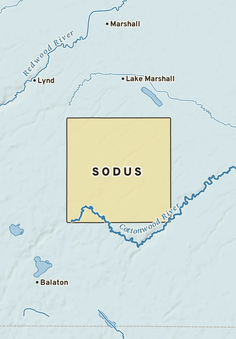 Atlas plate of Sodus, Minnesota.