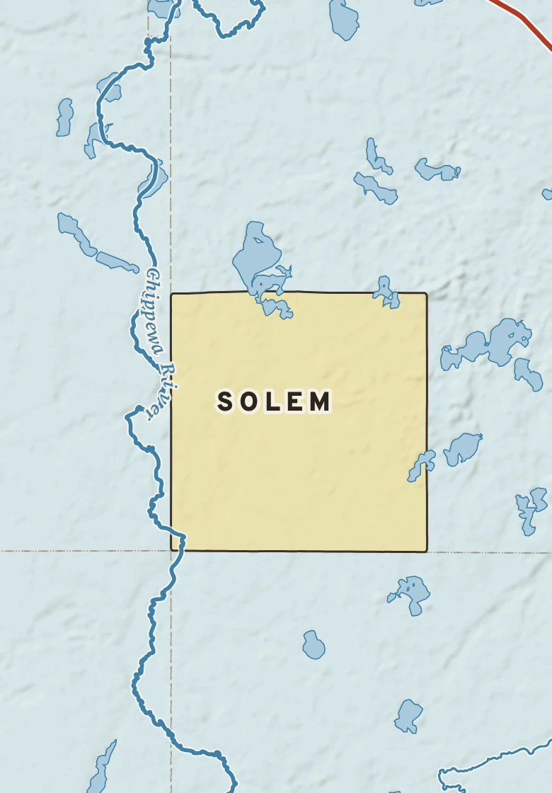 Atlas plate of Solem, Minnesota.