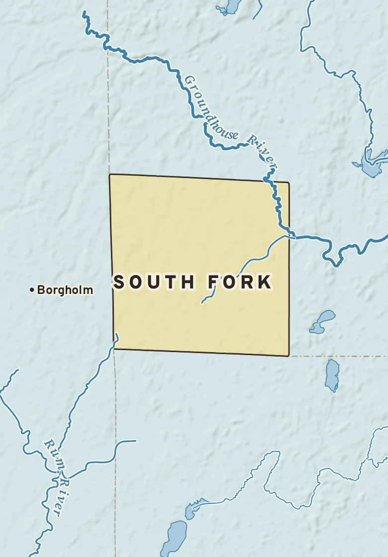 Atlas plate of South Fork, Minnesota.