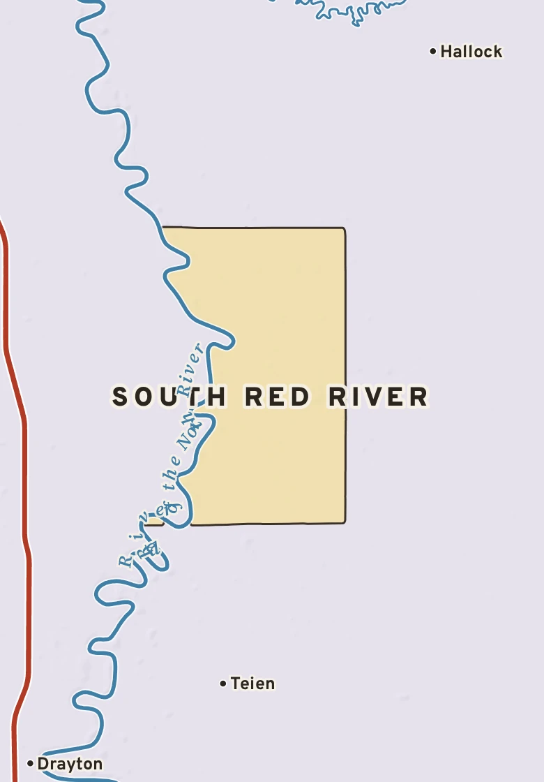 Atlas plate of South Red River, Minnesota.