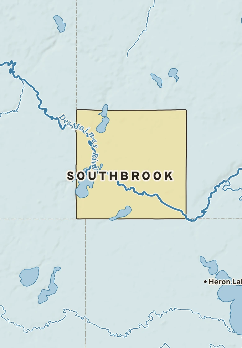 Atlas plate of Southbrook, Minnesota.