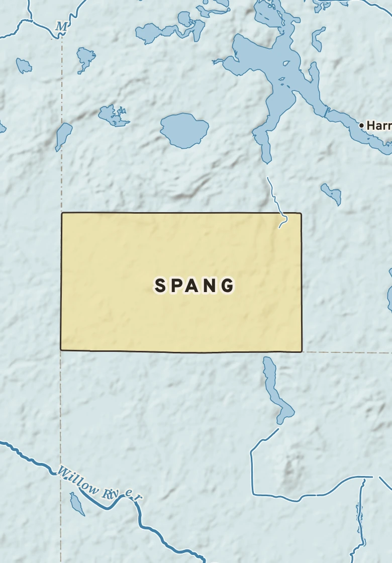 Atlas plate of Spang, Minnesota.