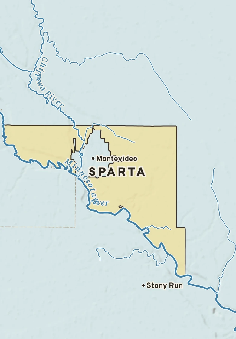 Atlas plate of Sparta, Minnesota.