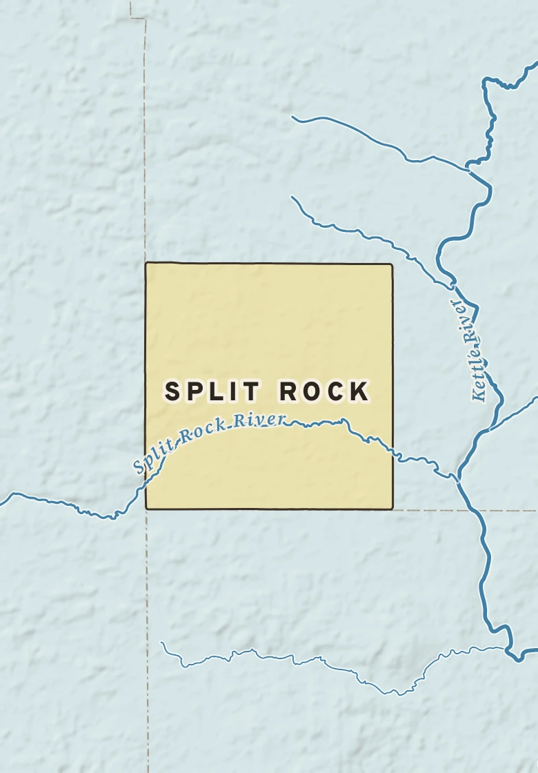 Atlas plate of Split Rock, Minnesota.