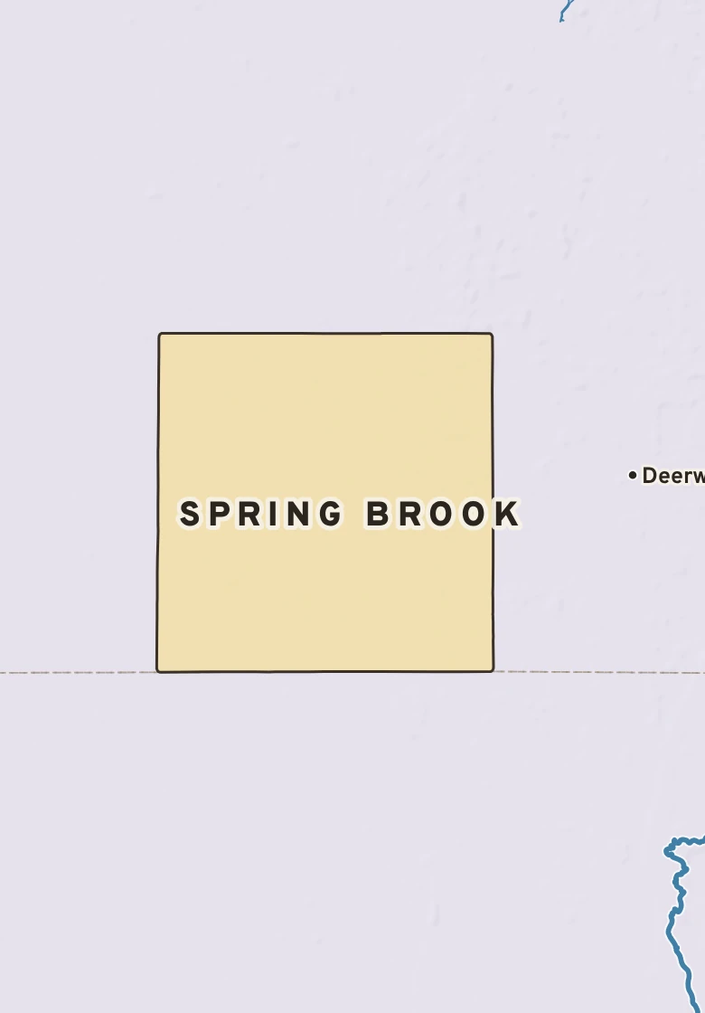 Atlas plate of Spring Brook, Minnesota.