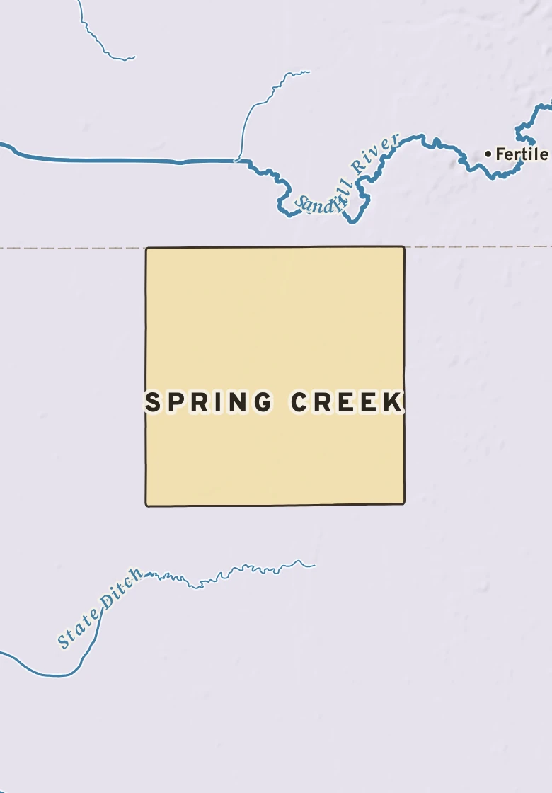 Atlas plate of Spring Creek, Minnesota.