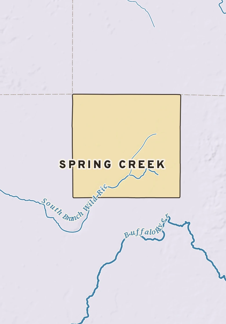 Atlas plate of Spring Creek, Minnesota.