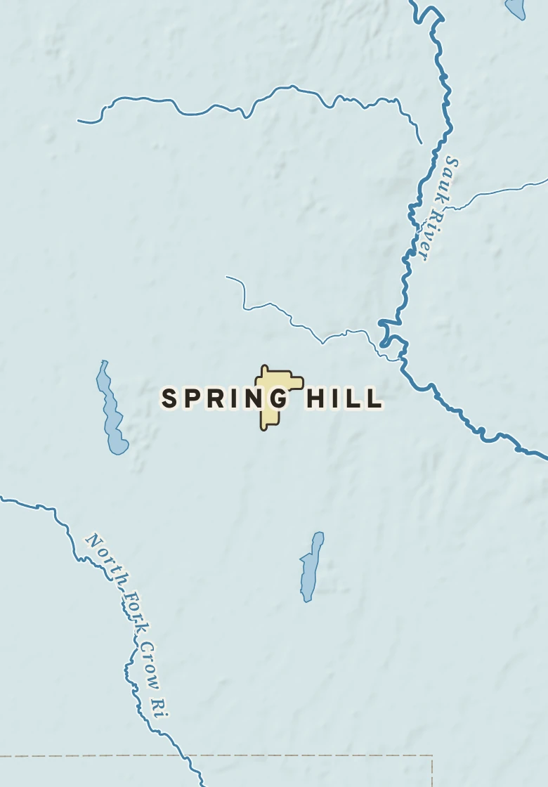Atlas plate of Spring Hill, Minnesota.