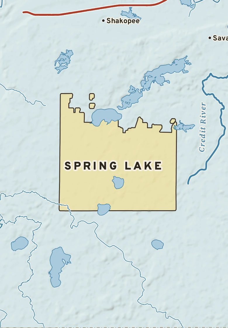 Atlas plate of Spring Lake, Minnesota.