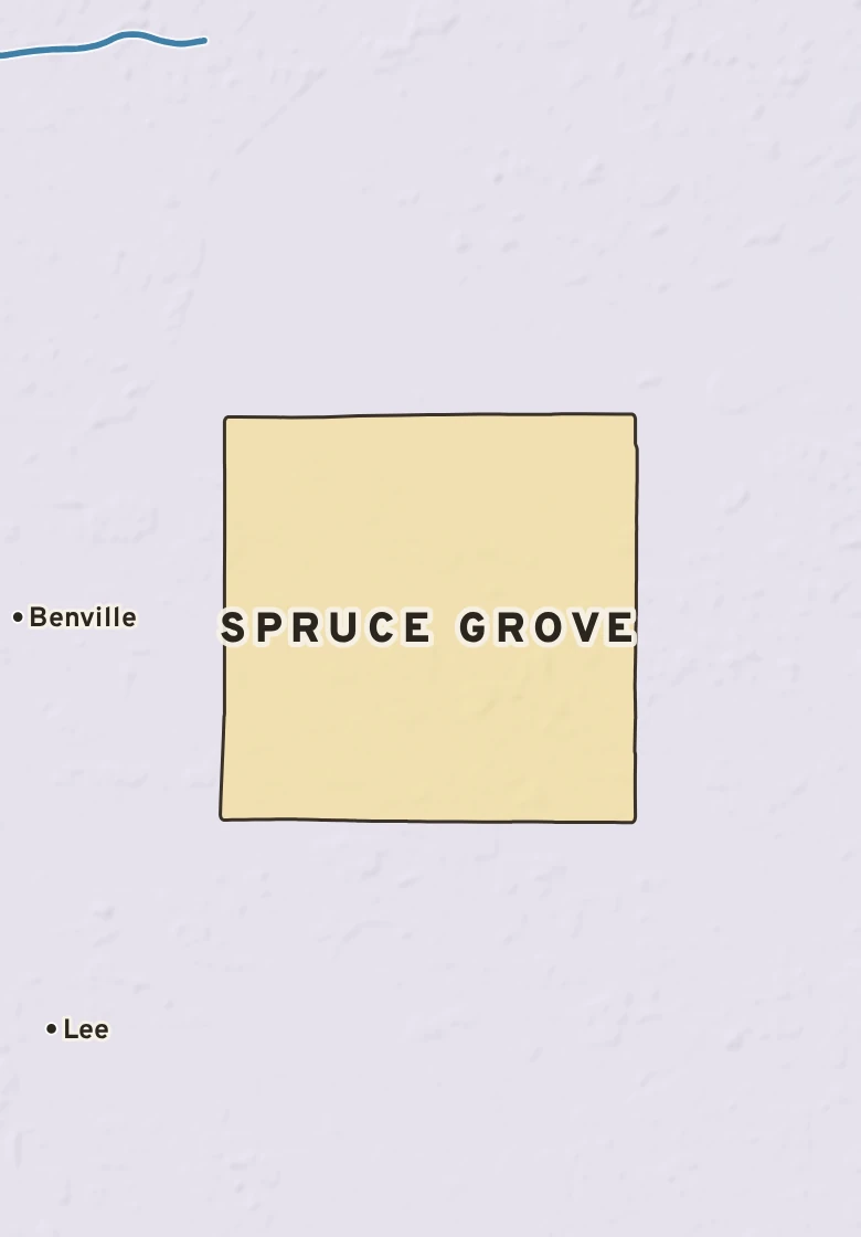 Atlas plate of Spruce Grove, Minnesota.