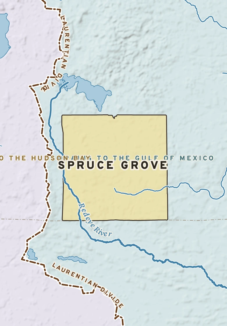 Atlas plate of Spruce Grove, Minnesota.