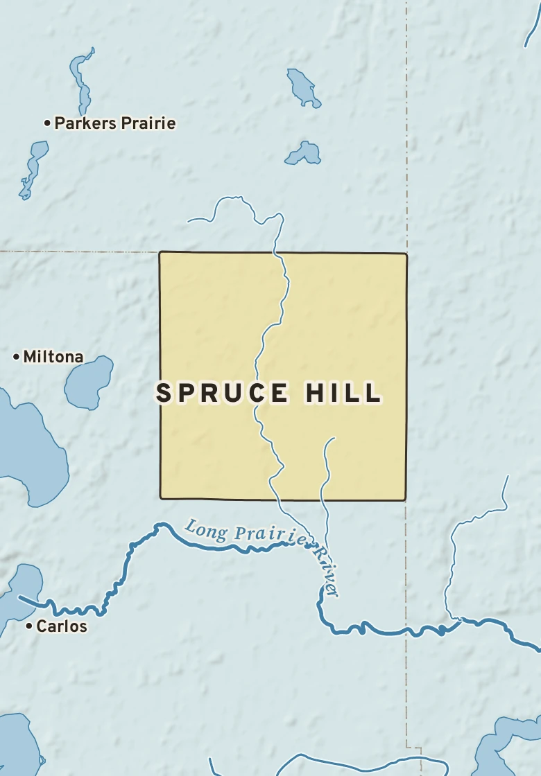 Atlas plate of Spruce Hill, Minnesota.