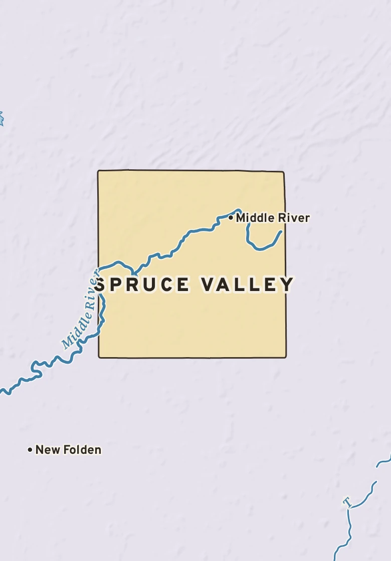 Atlas plate of Spruce Valley, Minnesota.