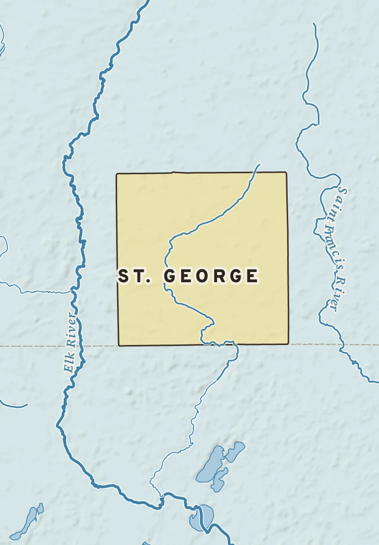 Atlas plate of St. George, Minnesota.