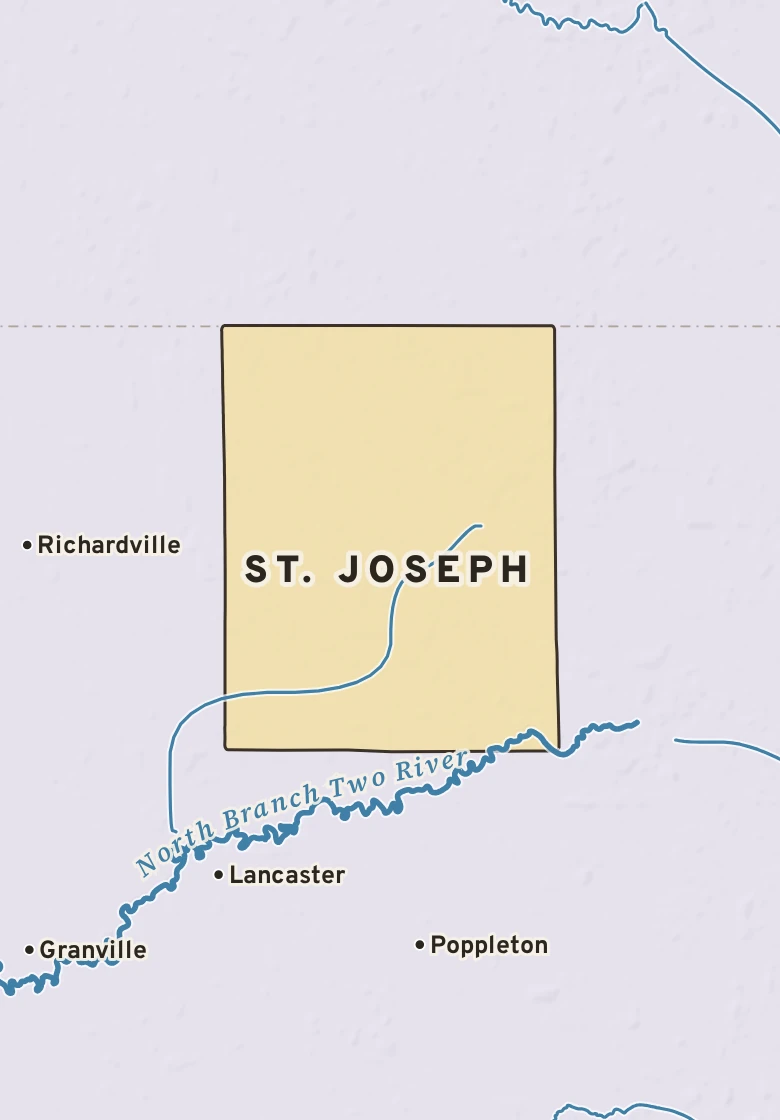 Atlas plate of St. Joseph, Minnesota.
