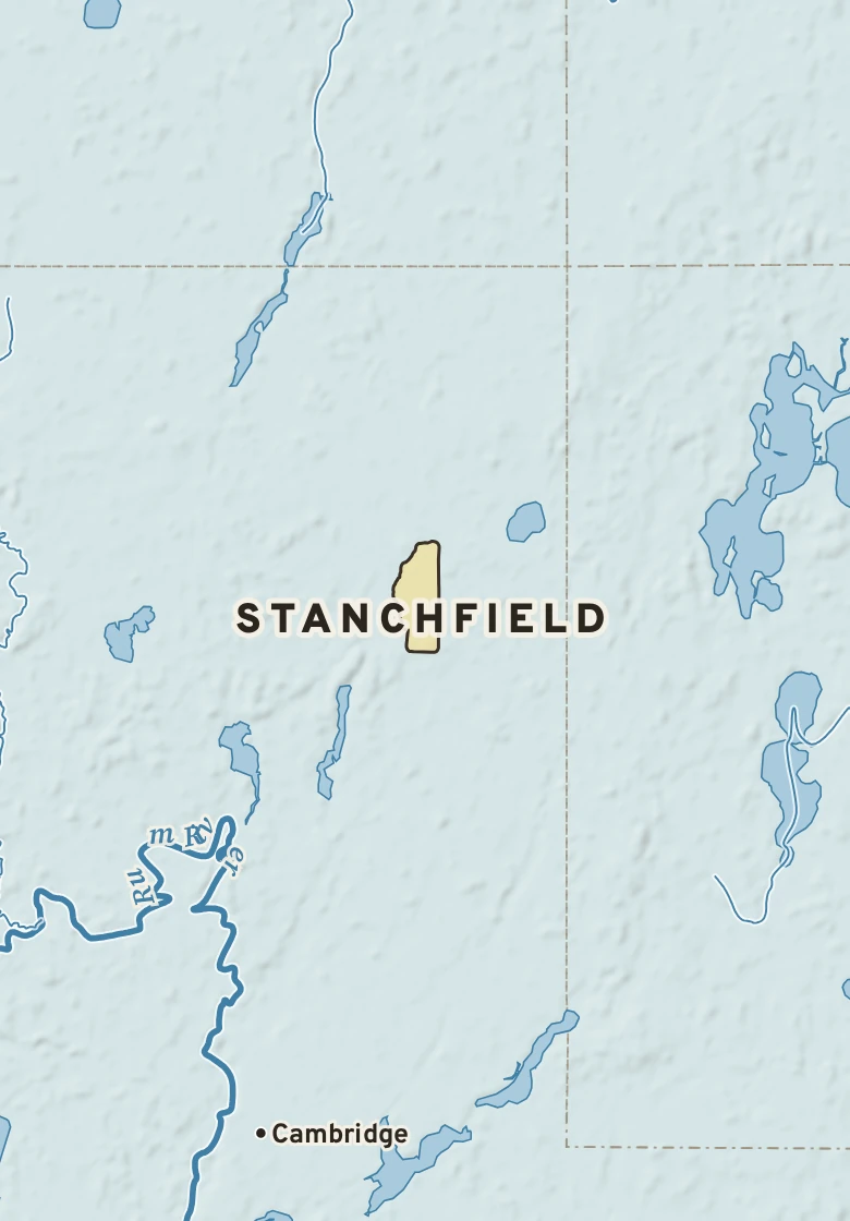 Atlas plate of Stanchfield, Minnesota.