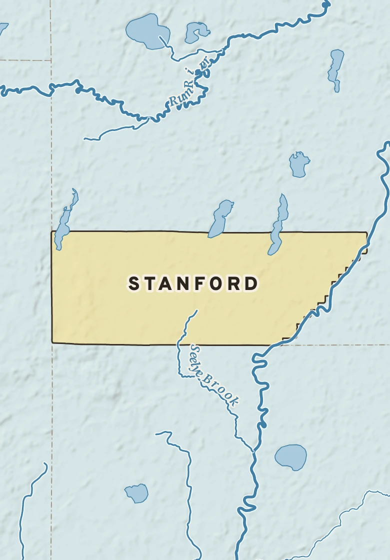Atlas plate of Stanford, Minnesota.
