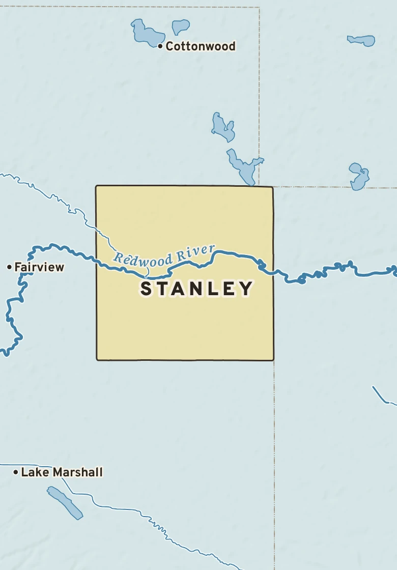 Atlas plate of Stanley, Minnesota.