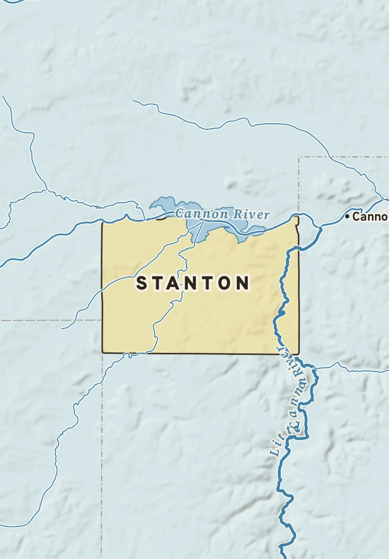 Atlas plate of Stanton, Minnesota.