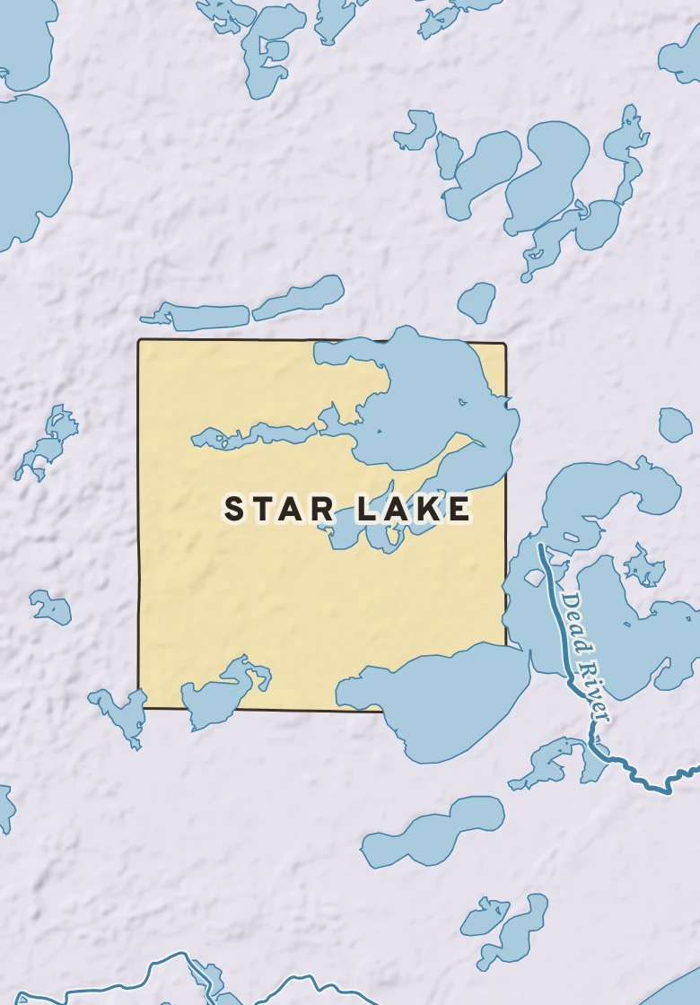 Atlas plate of Star Lake, Minnesota.