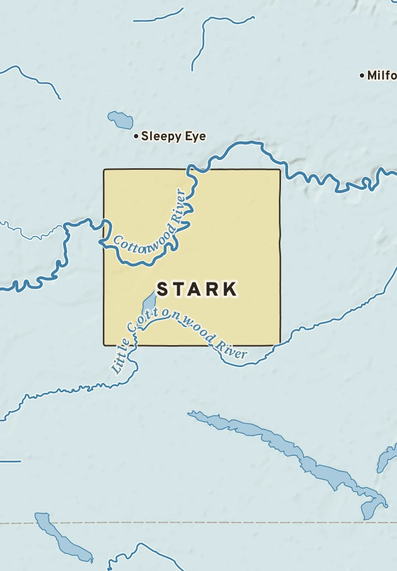 Atlas plate of Stark, Minnesota.