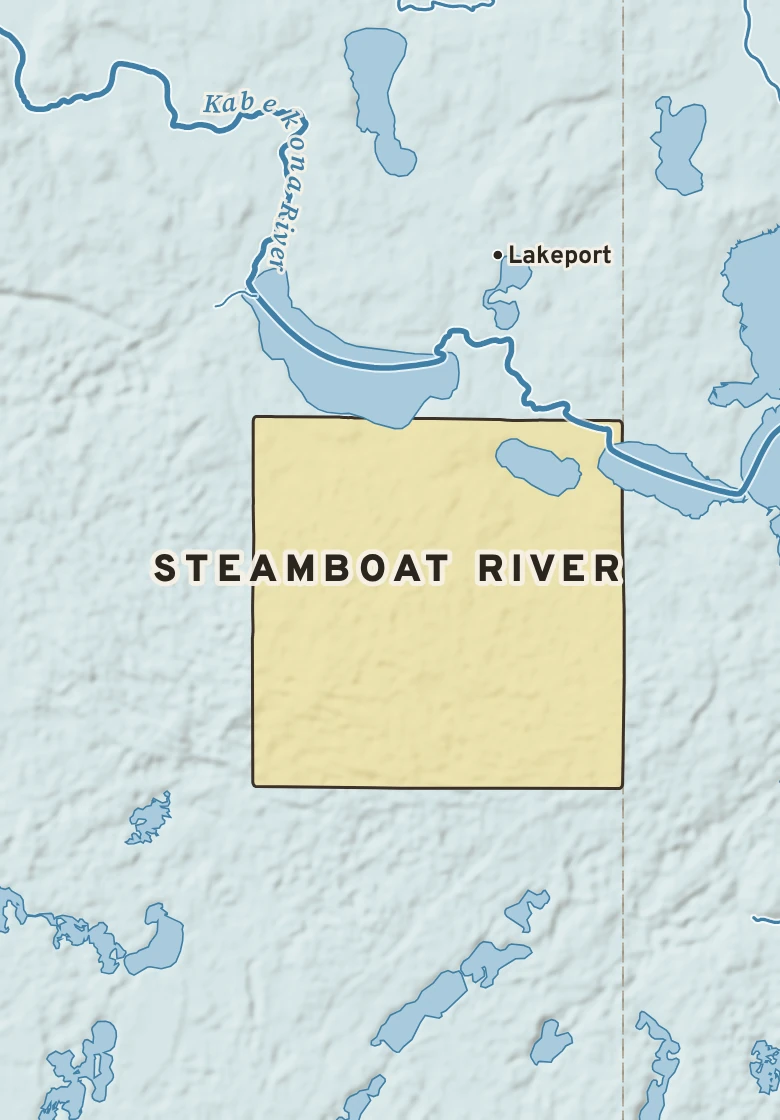 Atlas plate of Steamboat River, Minnesota.