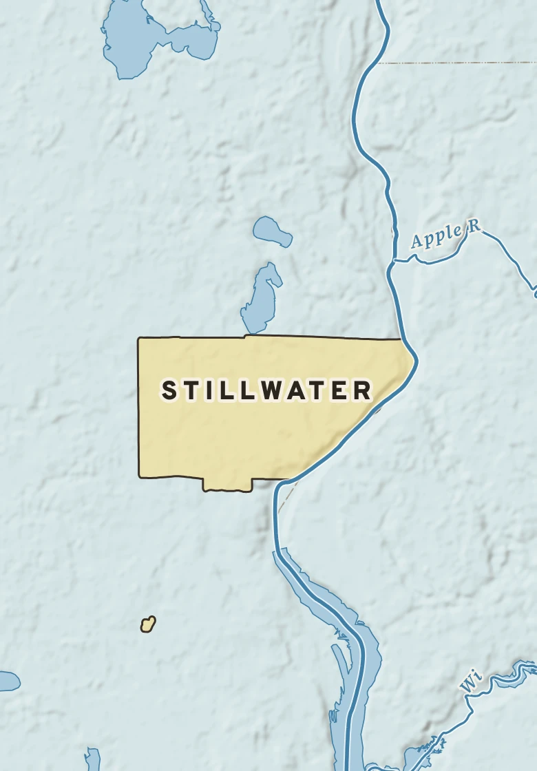 Atlas plate of Stillwater, Minnesota.