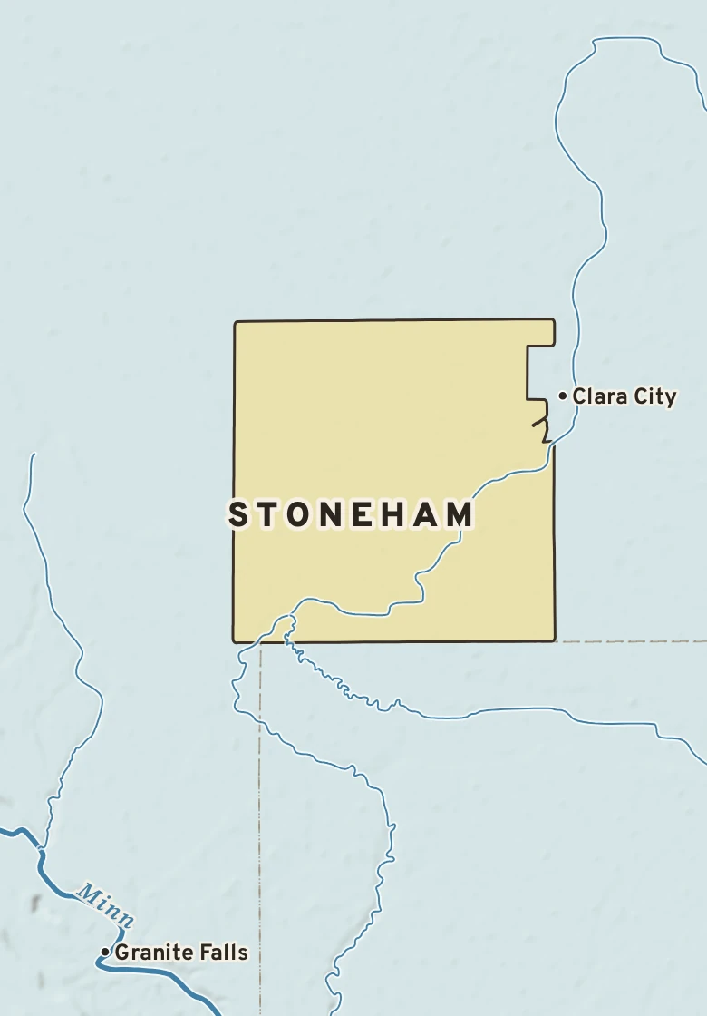 Atlas plate of Stoneham, Minnesota.