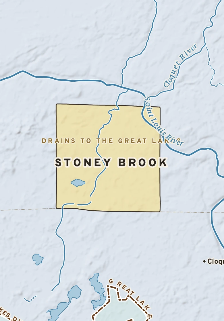 Atlas plate of Stoney Brook, Minnesota.