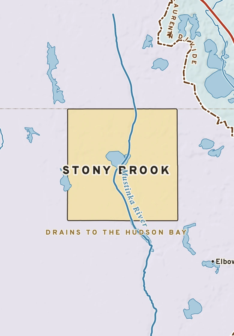 Atlas plate of Stony Brook, Minnesota.