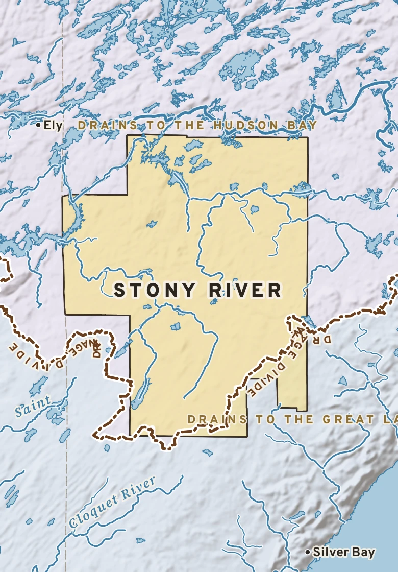 Atlas plate of Stony River, Minnesota.