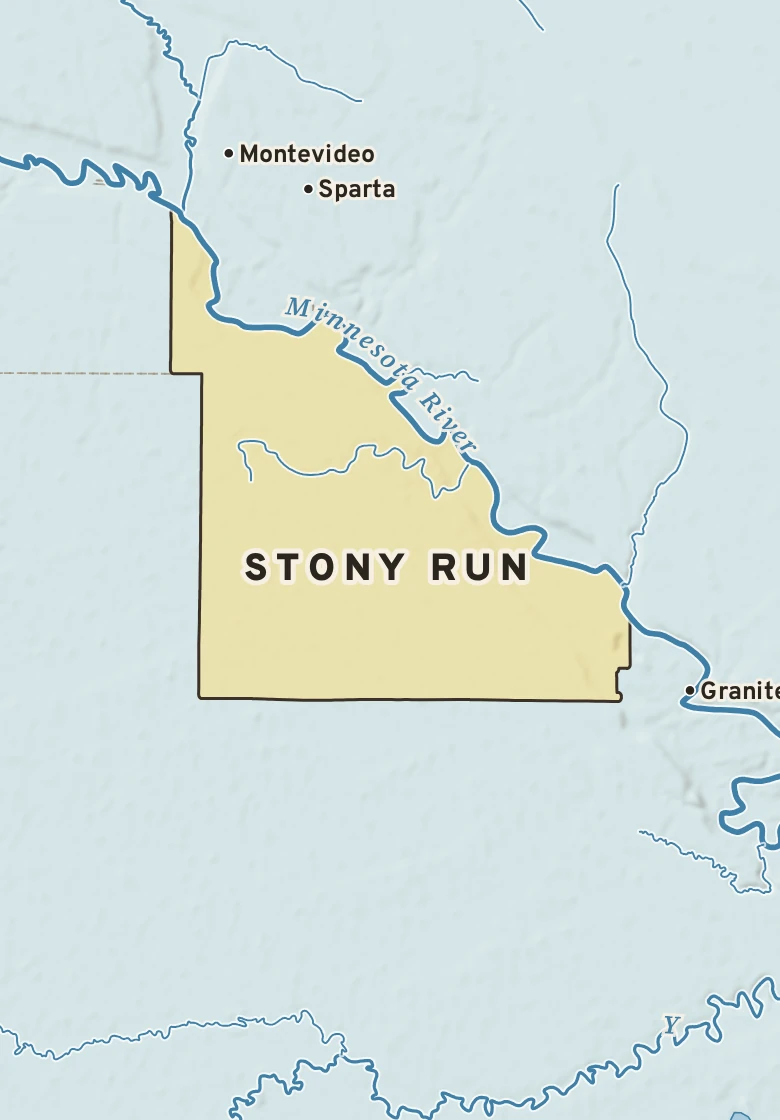 Atlas plate of Stony Run, Minnesota.