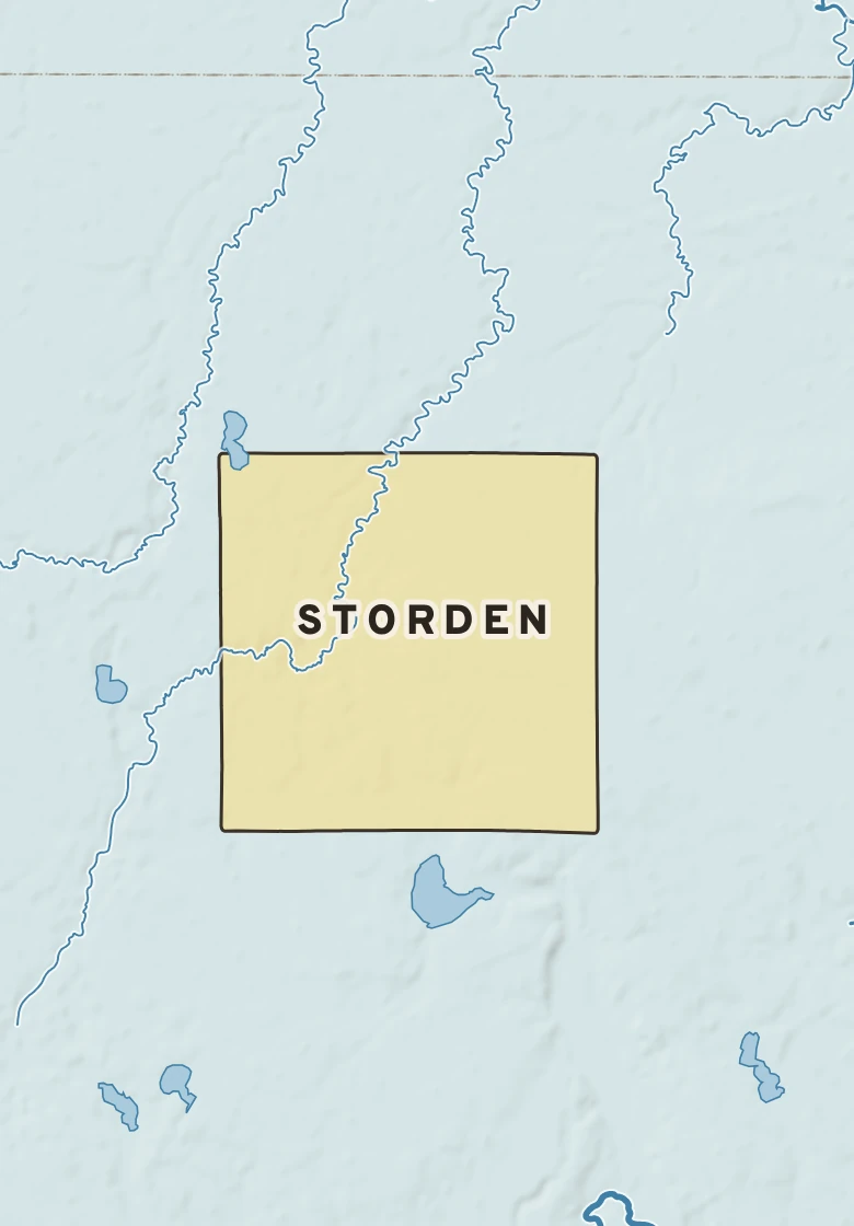 Atlas plate of Storden, Minnesota.