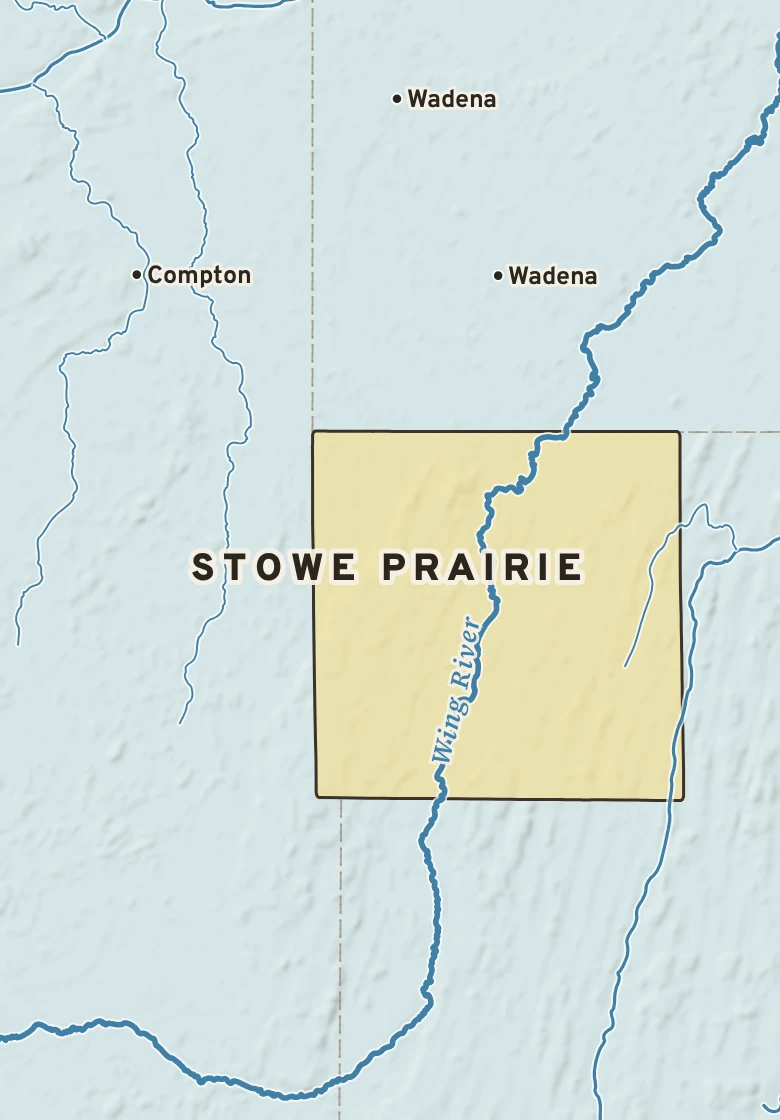 Atlas plate of Stowe Prairie, Minnesota.