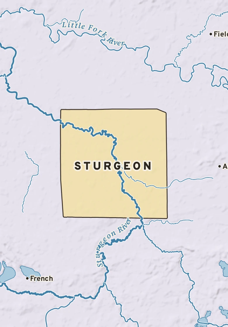 Atlas plate of Sturgeon, Minnesota.