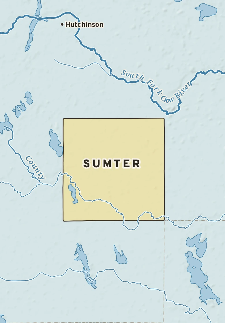 Atlas plate of Sumter, Minnesota.