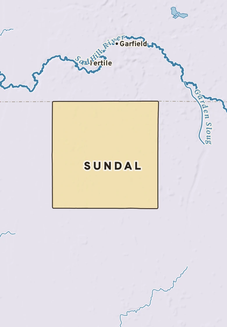Atlas plate of Sundal, Minnesota.