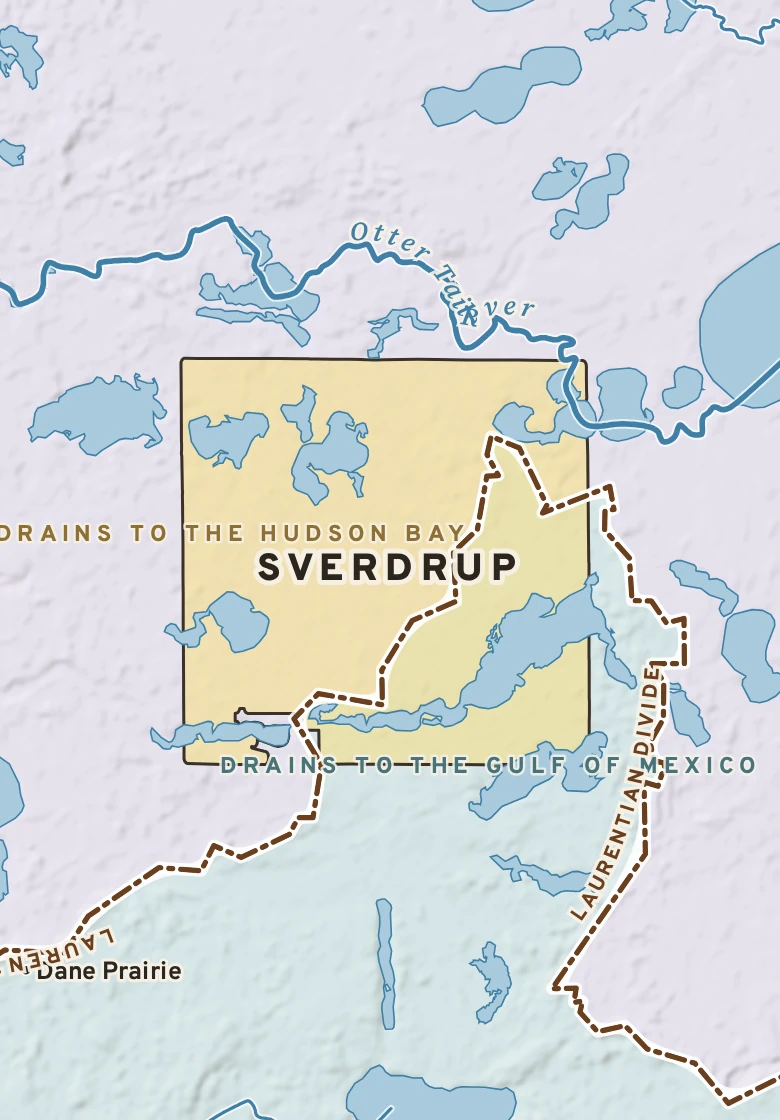Atlas plate of Sverdrup, Minnesota.