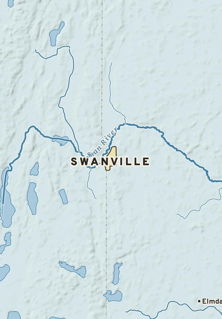 Atlas plate of Swanville, Minnesota.