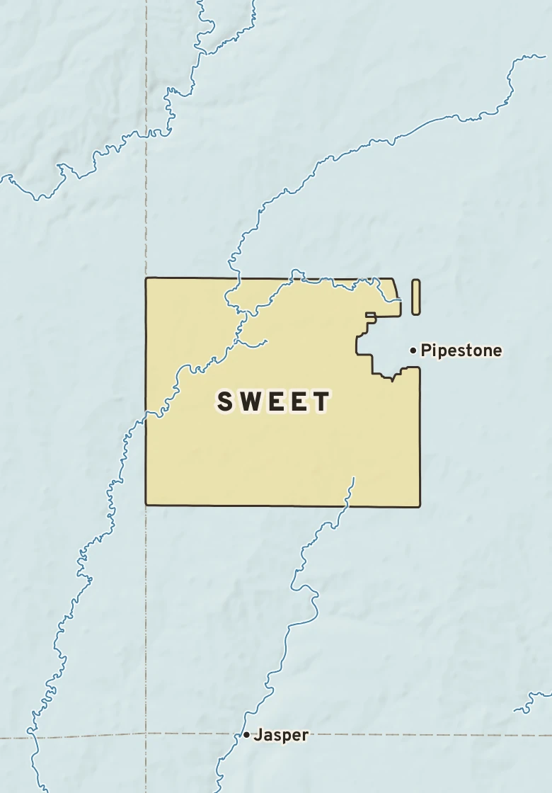 Atlas plate of Sweet, Minnesota.