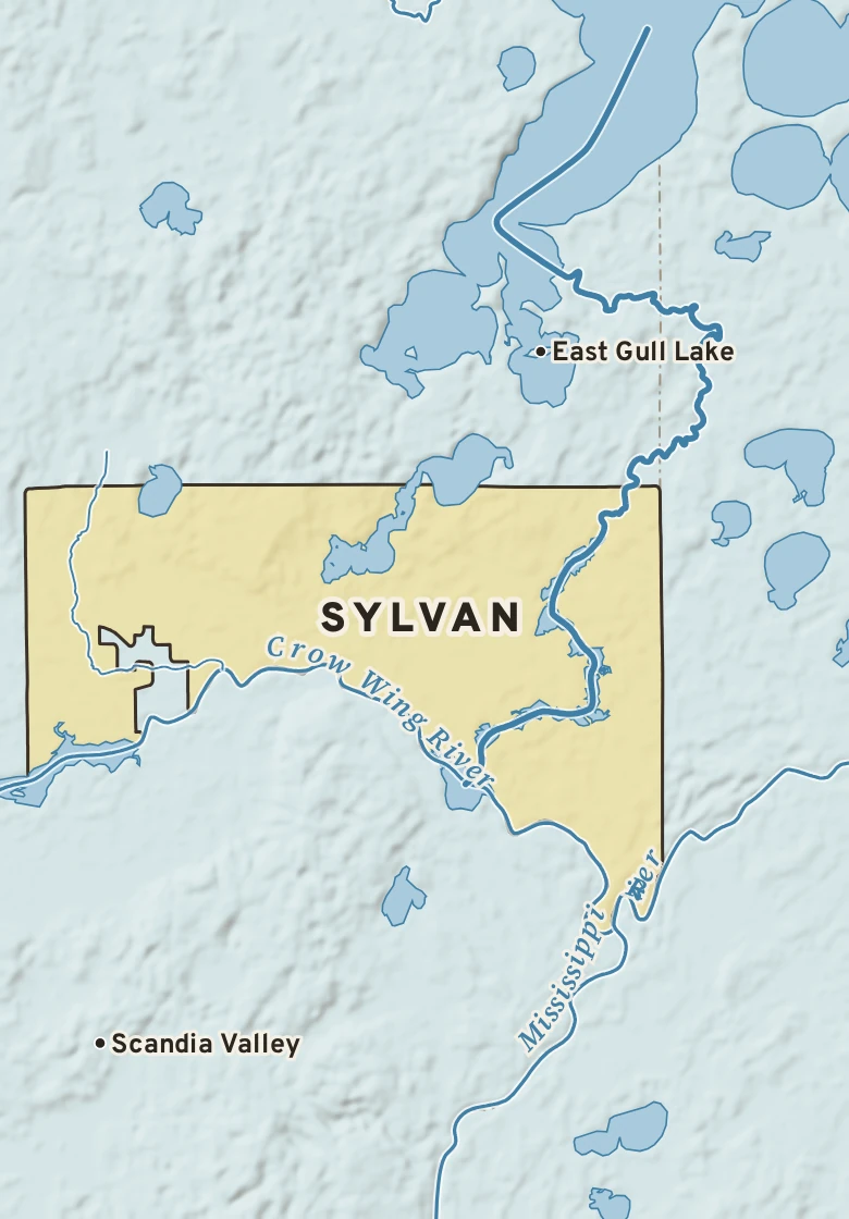 Atlas plate of Sylvan, Minnesota.