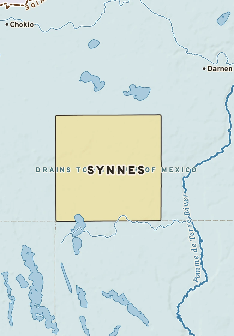 Atlas plate of Synnes, Minnesota.
