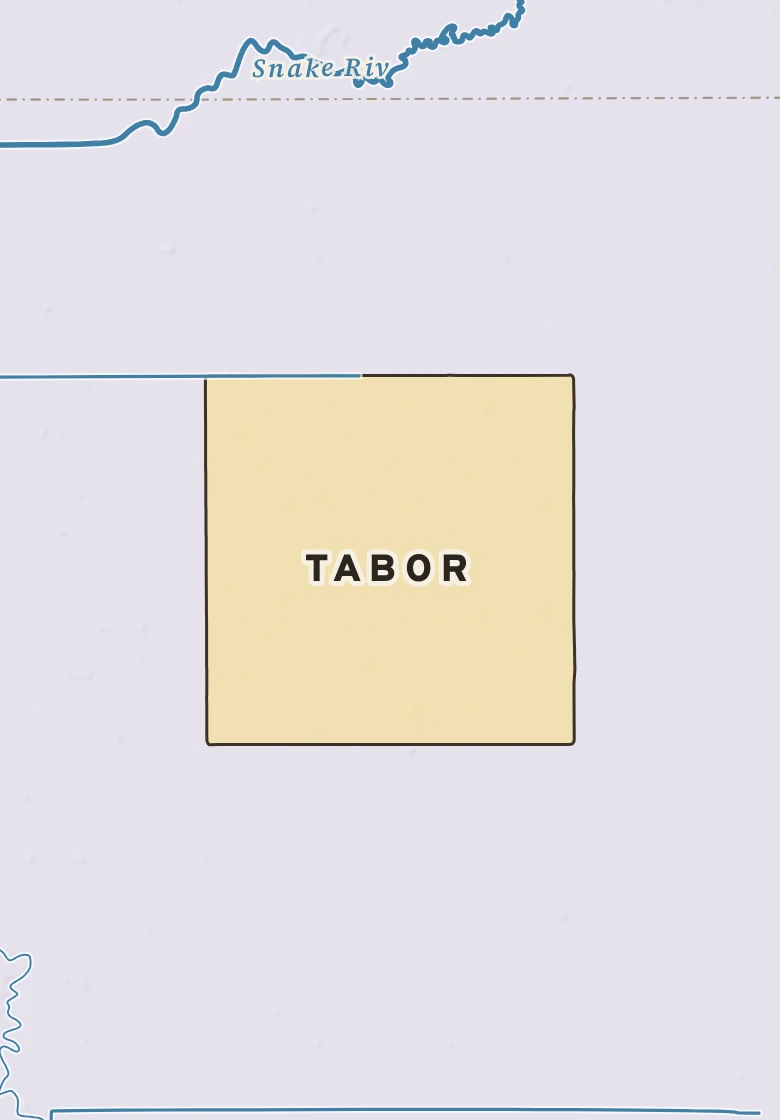 Atlas plate of Tabor, Minnesota.