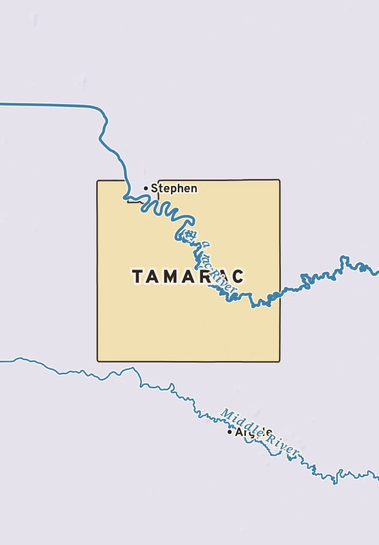 Atlas plate of Tamarac, Minnesota.