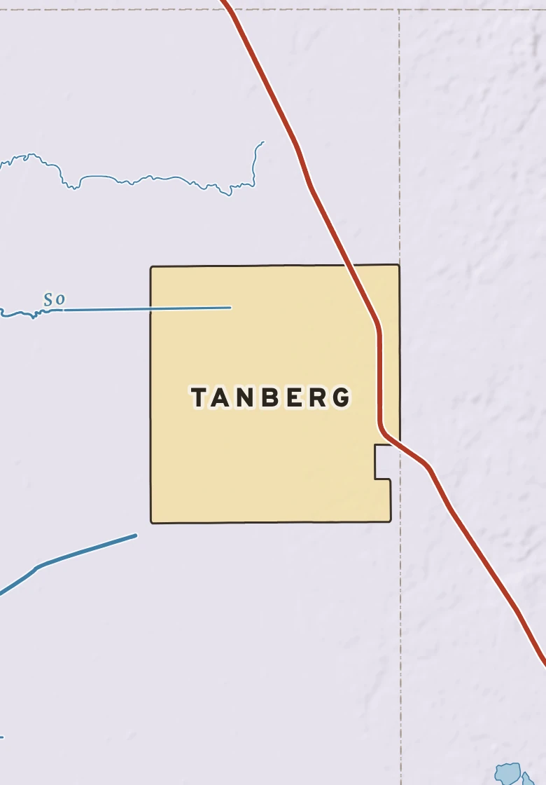 Atlas plate of Tanberg, Minnesota.
