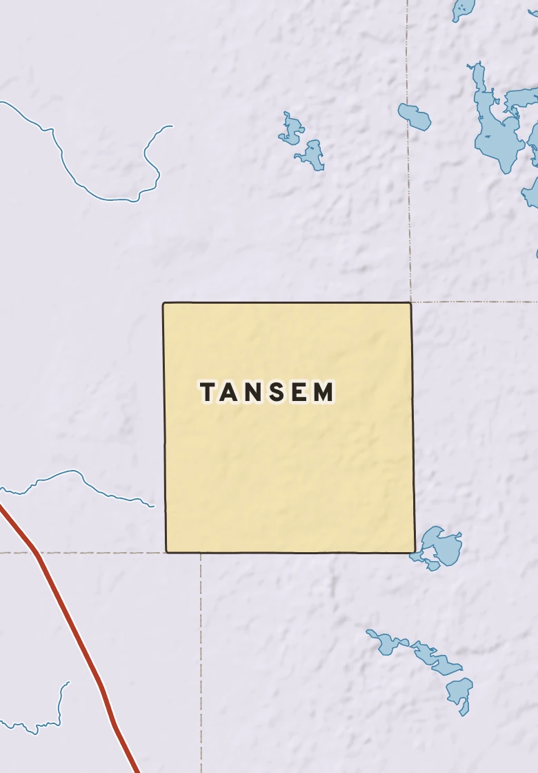 Atlas plate of Tansem, Minnesota.