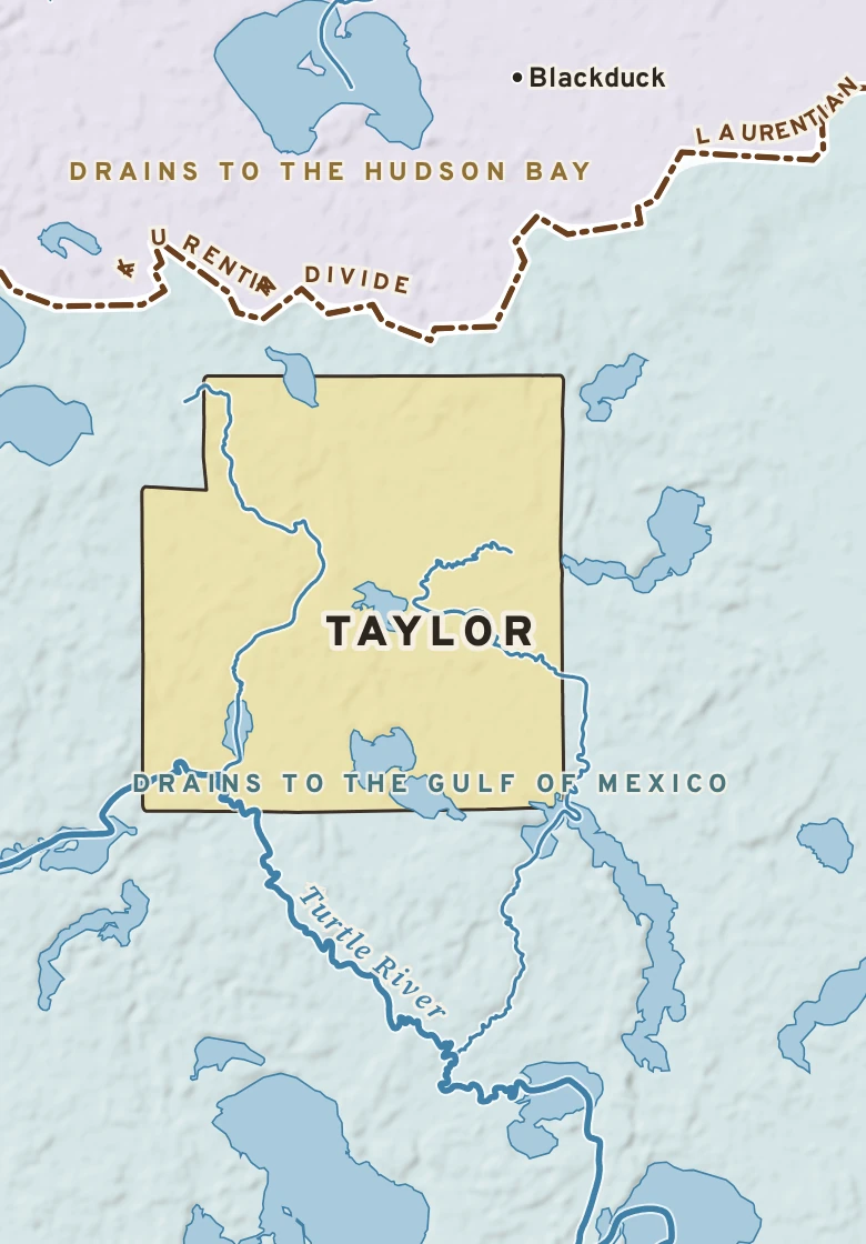 Atlas plate of Taylor, Minnesota.