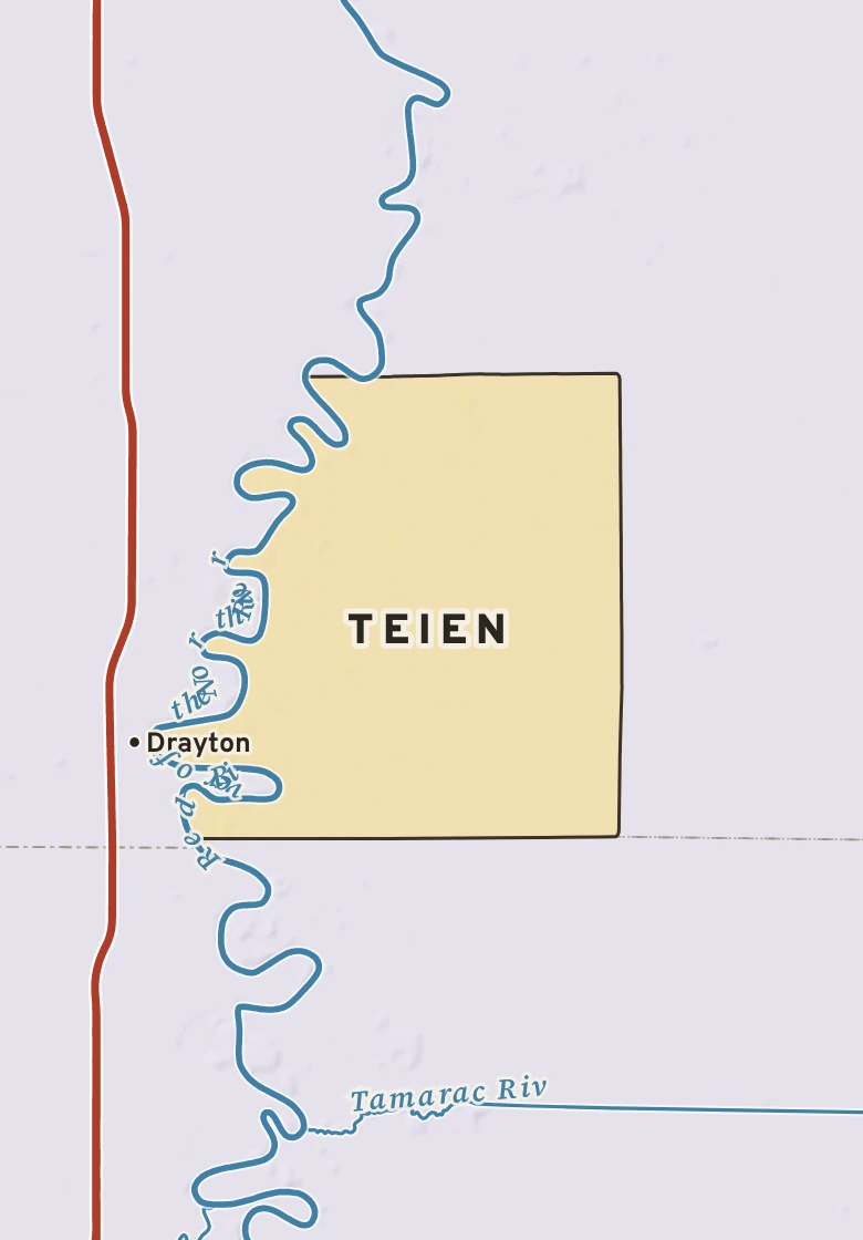 Atlas plate of Teien, Minnesota.