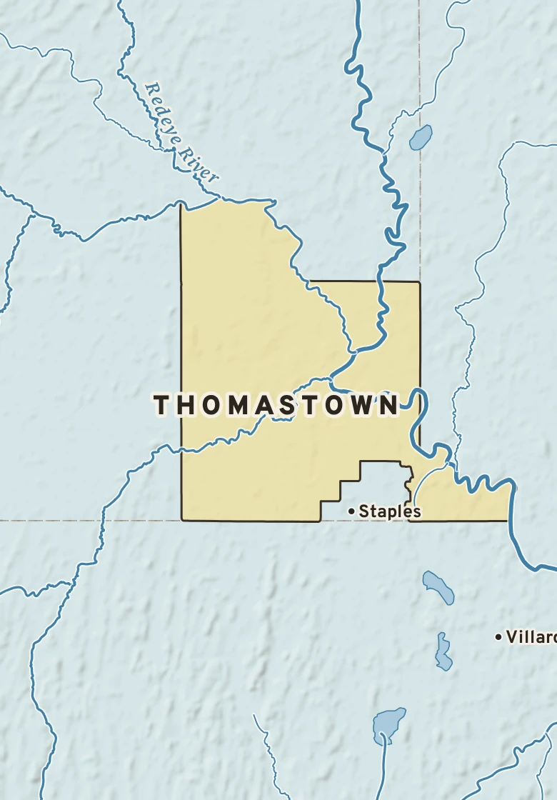 Atlas plate of Thomastown, Minnesota.