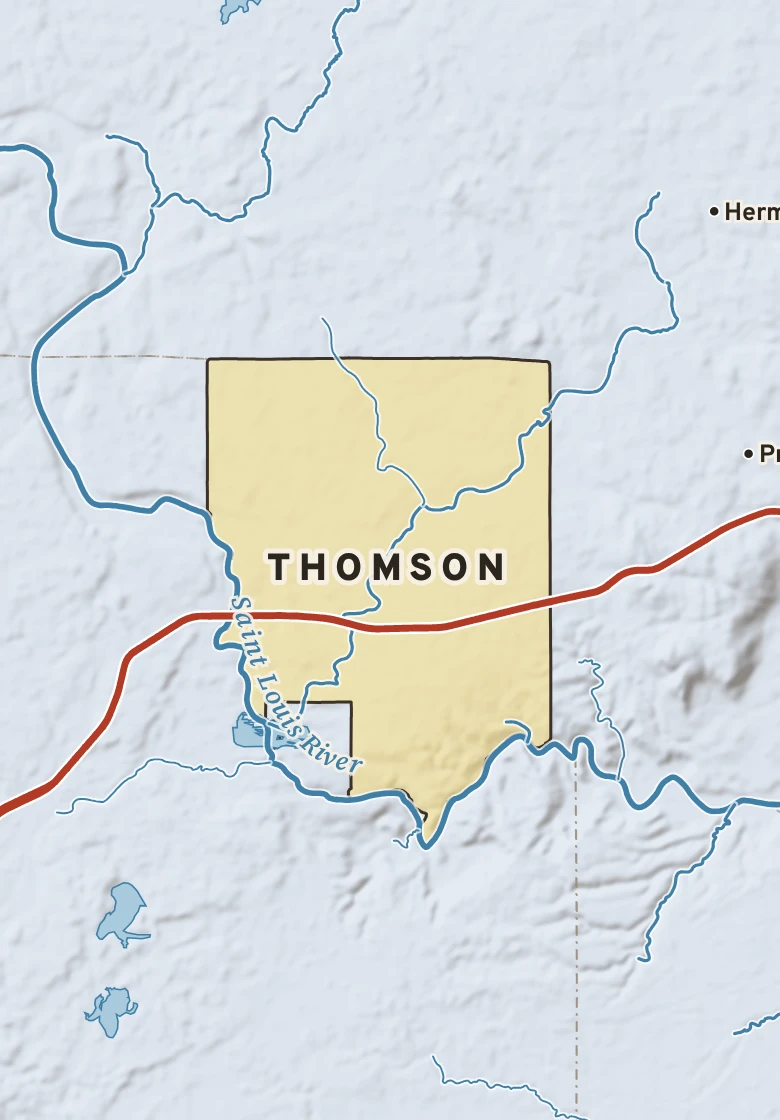 Atlas plate of Thomson, Minnesota.